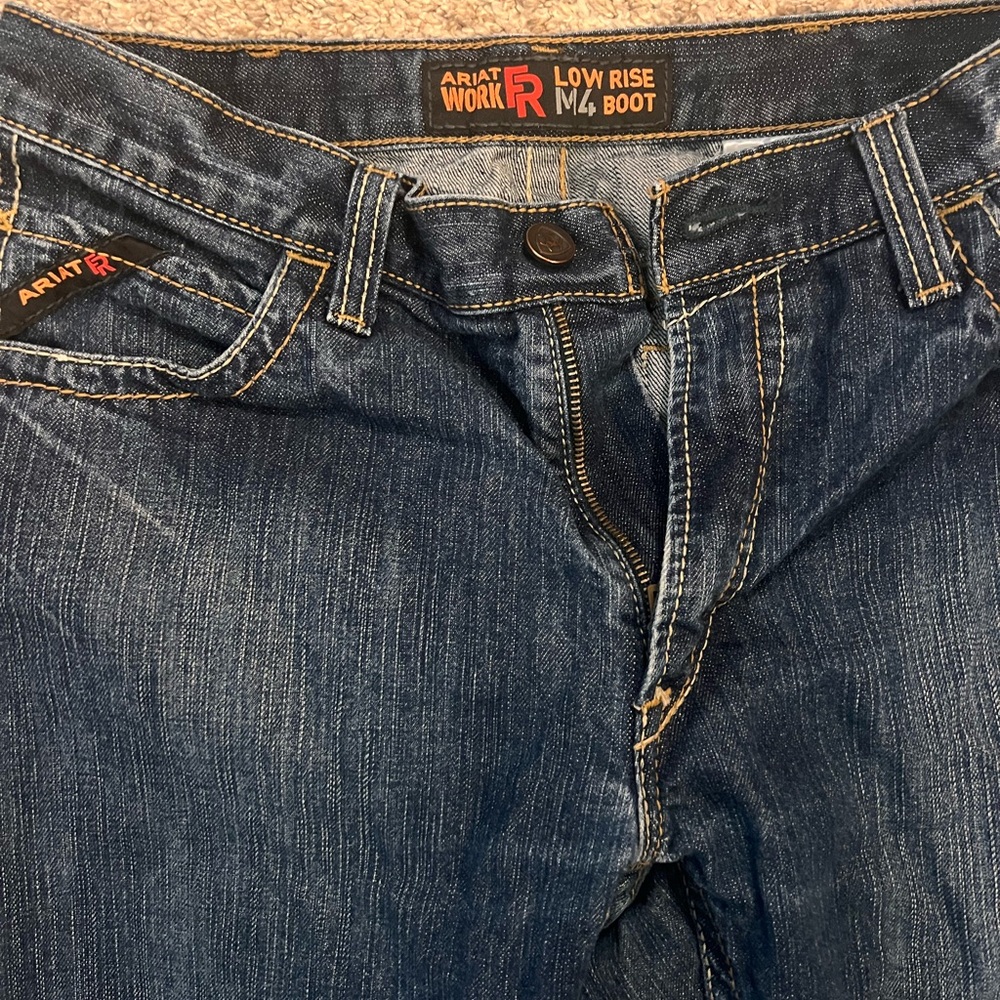 Ariat Men's Dark Blue Bootcut Work Jeans